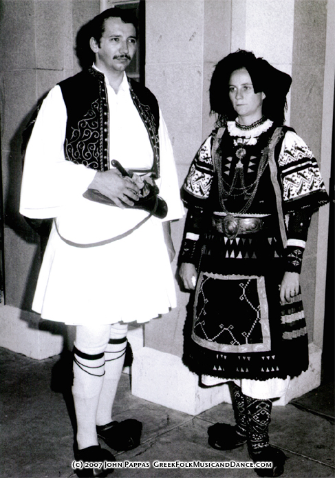 John in Foustanella, Paula in Sarakatsana